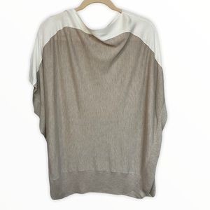 Splendid Two-Tone Sweater in Cream and Tan